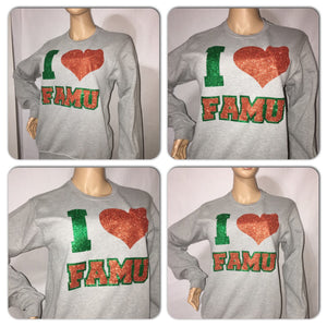 FAMU bling sweatshirt | Florida State Glitter sweatshirt