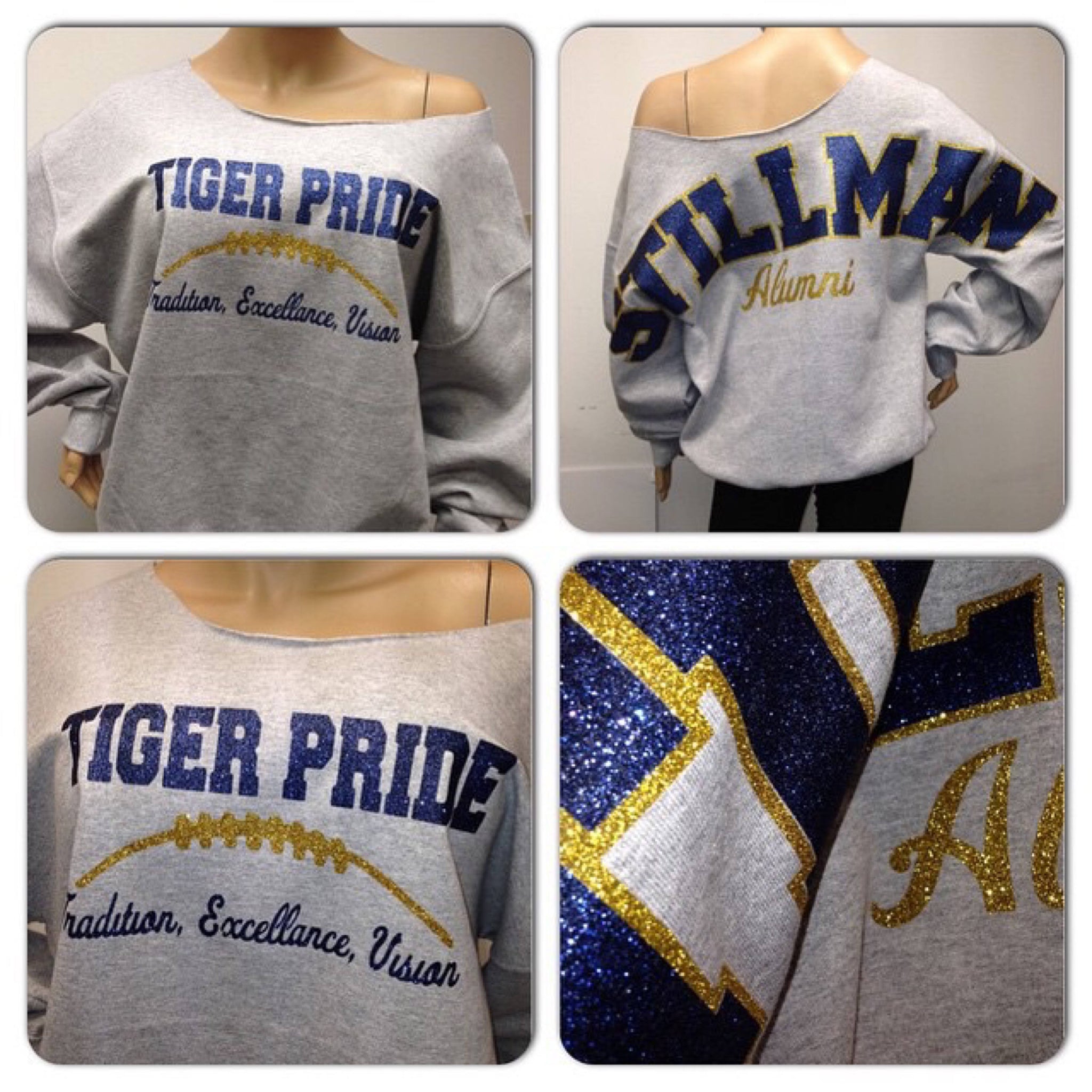 Stillman bling sweatshirt | stillman university Glitter sweatshirt