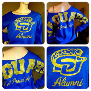 Southern University Jaguars bling sweatshirt | SU Glitter sweatshirt