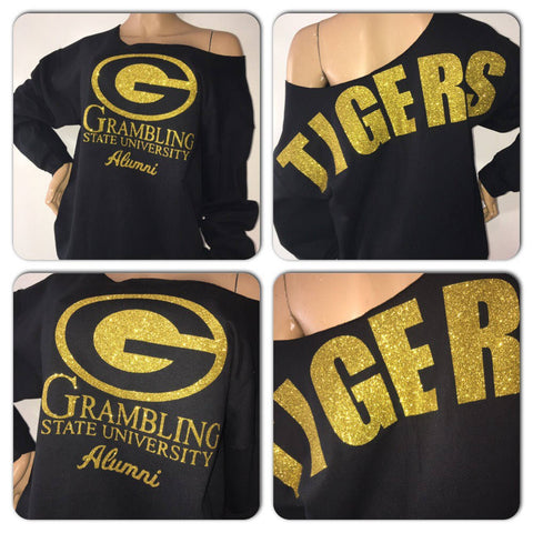 Grambling State University Tigers Glitter Sweatshirt 
