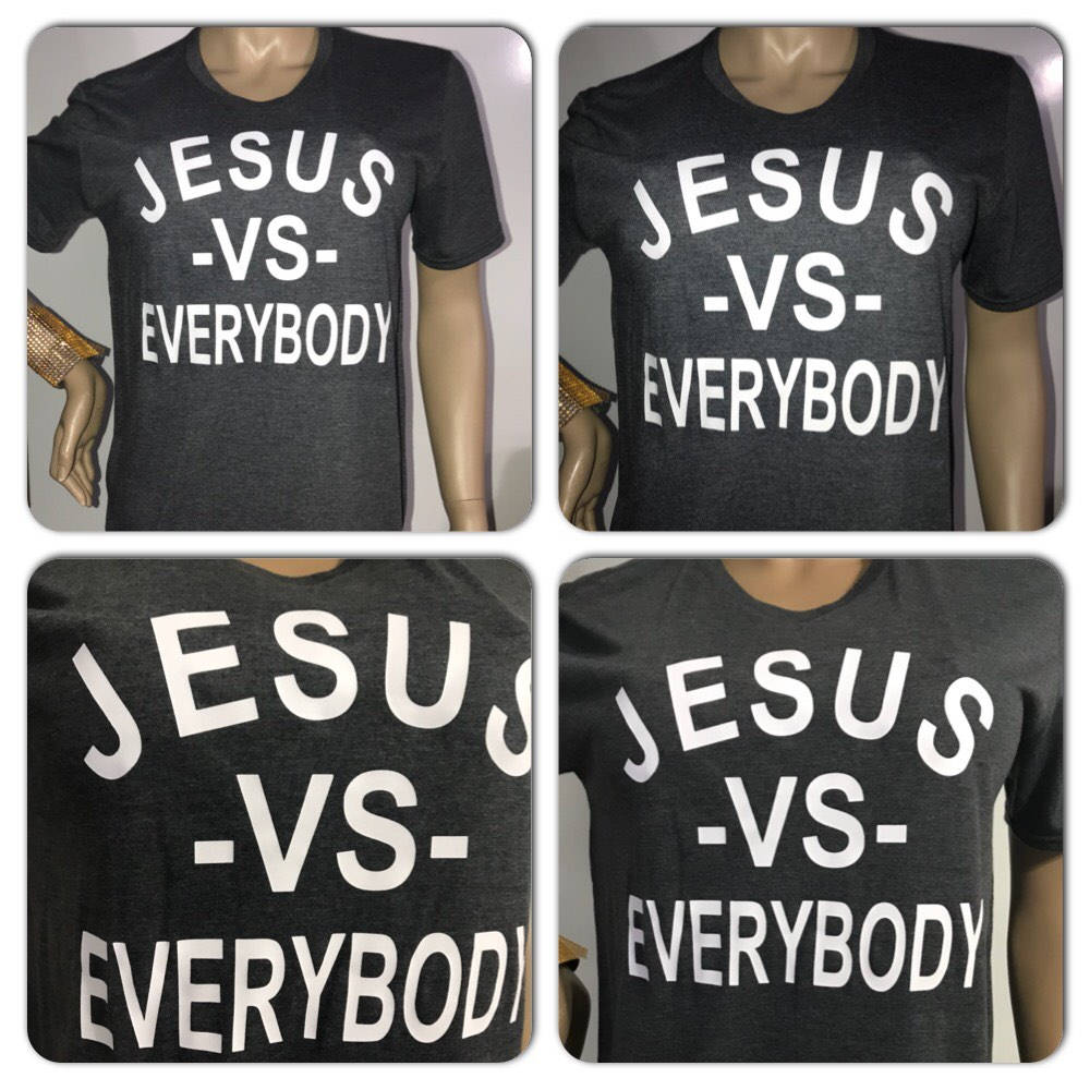 Jesus v/s Everybody tee | Faith gear | Jesus  t-shirt