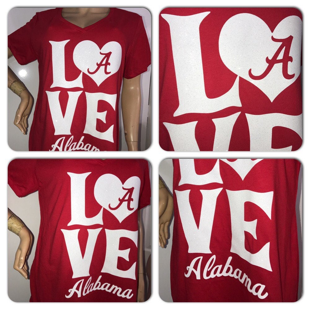Alabama Crimson Tide, Alabama glitter t-shirt