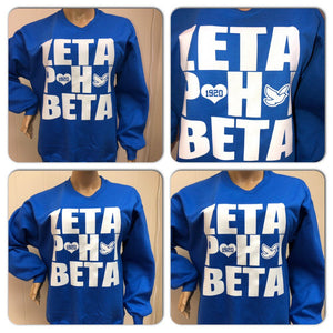 Zeta Phi Beta BlueSweatshirt | zeta Glitter sweatshirt | 1920 | Sorority apparel | Zeta  sweatshirt