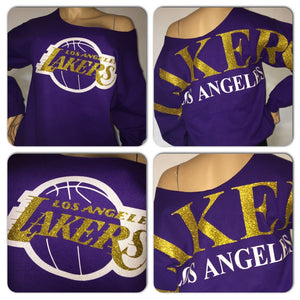Lakers Oversized Print Sweatshirt ( Front & back)