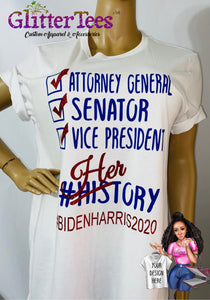 HERstory Election Red, White & Blue Glam Tee