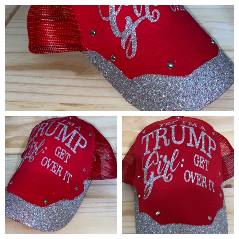 Trump Girl Glitter Hat