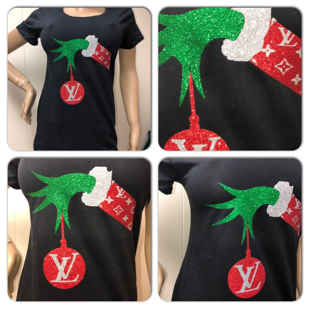 Grinch LV Ladies Relaxed Crew Neck