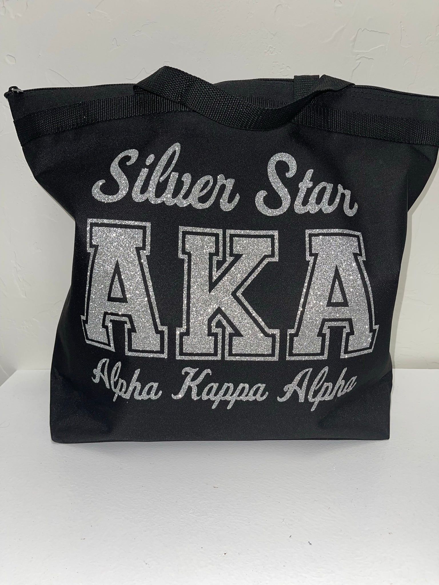 Silver Star Glam Tote Bag