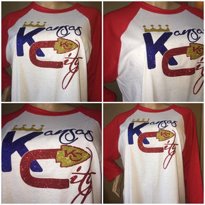 Kansas City Duo Glam Baseball tee