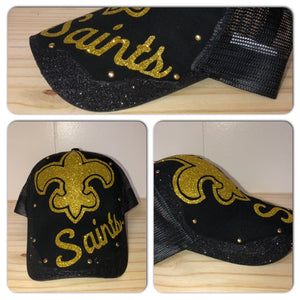Saints Glam Glitter trucker hat