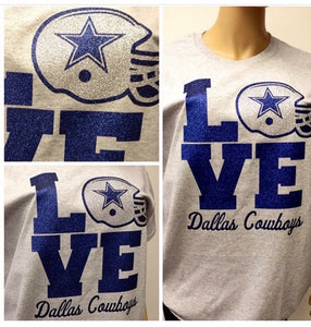 Dallas LOVE Stacked Glam Tee
