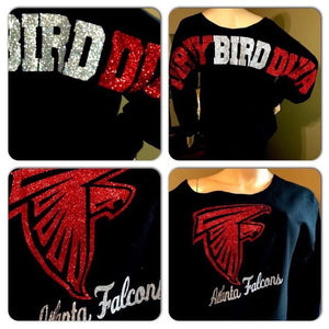 Atlanta Dirty Bird Oversized Print Sweatshirt ( Front & back)