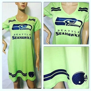 Seahawks Green Glam T-shirt Dress