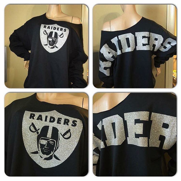 Raiders Oversized Print Sweatshirt ( Front & back)