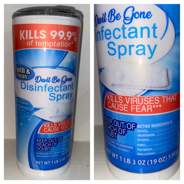 Disinfectant Spray Tumbler – Shop Creations By DeeDee