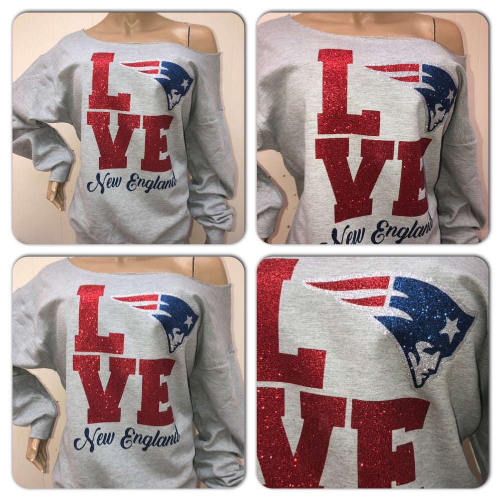 New England Love Glam Sweatshirt