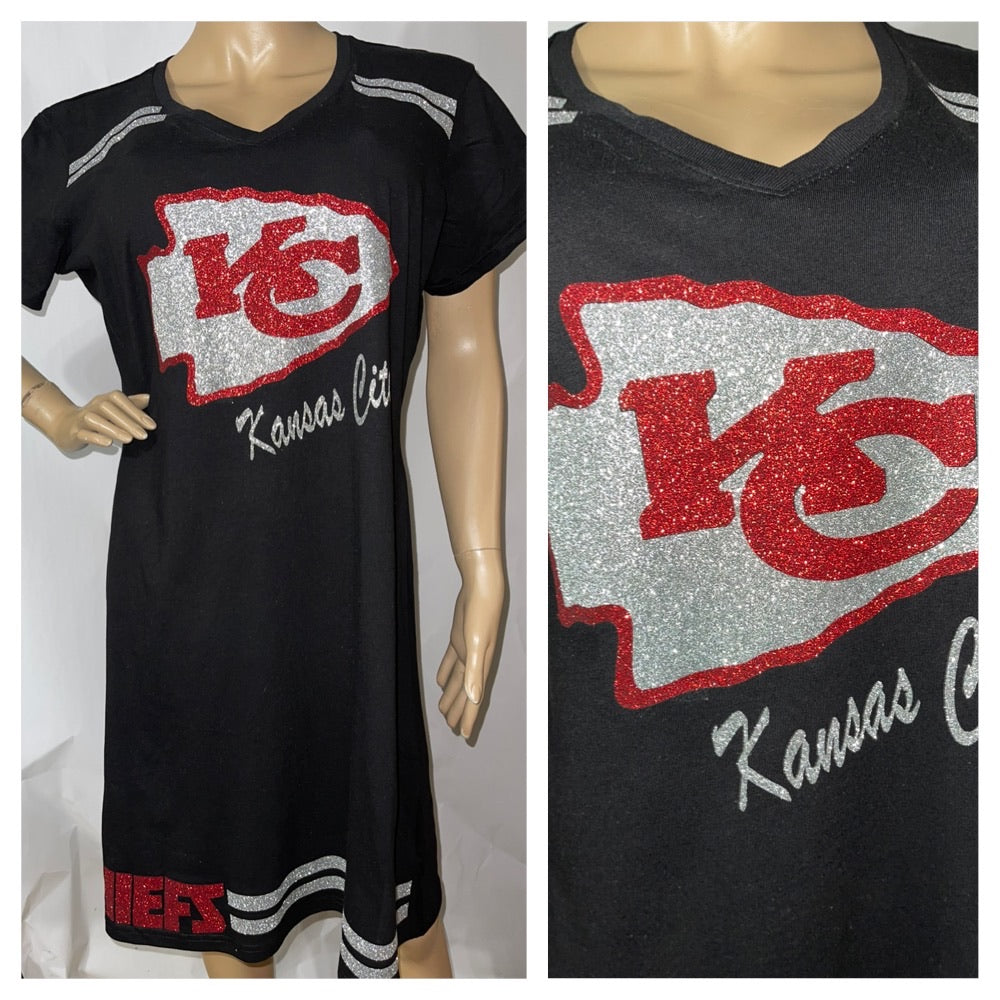 KC Black Glam T-shirt Dress