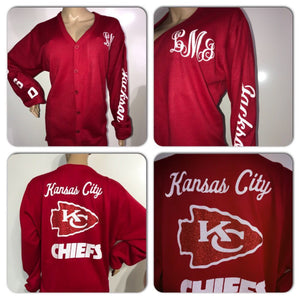 Kansas City Chiefs Cardigan Sweater 